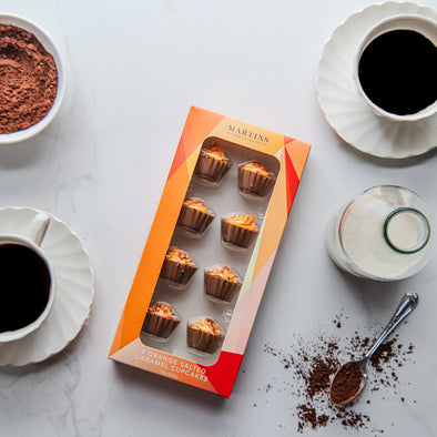 Orange Salted Caramel Chocolate Cupcakes - Martins Chocolatier