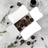Chocolate Ballotin | Dark Lavender Creams