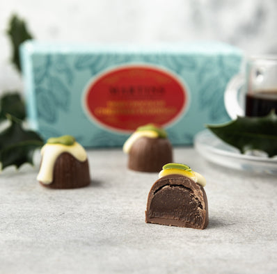 Chocolate Ballotin | Swiss Chocolate Christmas Puddings