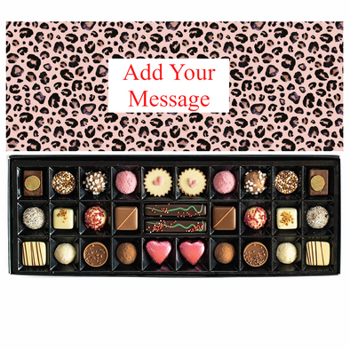 Personalised Chocolate Gift Box | 30 Box | Leopard - Martins Chocolatier