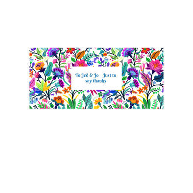 Personalised Chocolate Gift Box | 30 Box | Wildflowers