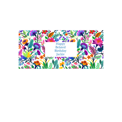 Personalised Chocolate Gift Box | 30 Box | Wildflowers