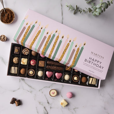 Happy Birthday Chocolate Gift Box | Pink | 30 Chocolates