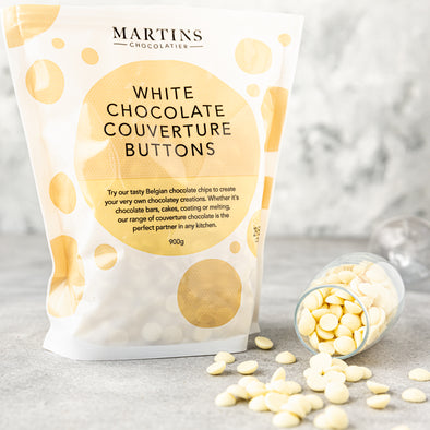 White Chocolate Buttons - Martins Chocolatier