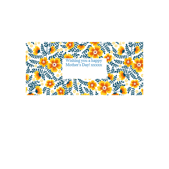 Personalised Chocolate Gift Box | 30 Box | Yellow Flowers