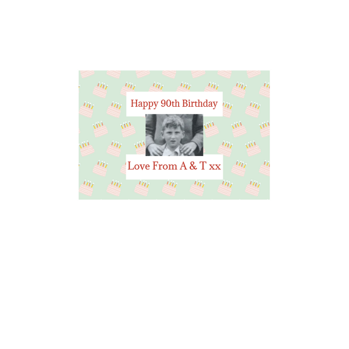 Personalised Chocolate Gift Box | 16 Box | Birthday Cake