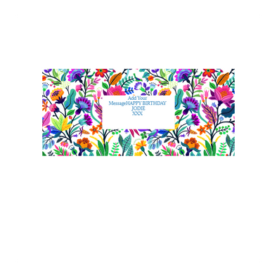 Personalised Chocolate Gift Box | 30 Box | Wildflowers