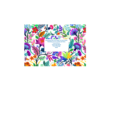 Personalised Chocolate Gift Box | 16 Box | Wildflowers