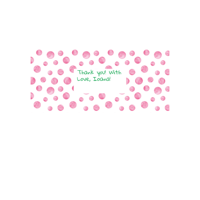 Personalised Chocolate Gift Box | 30 Box | Pink Dots