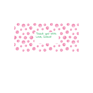 Personalised Chocolate Gift Box | 30 Box | Pink Dots