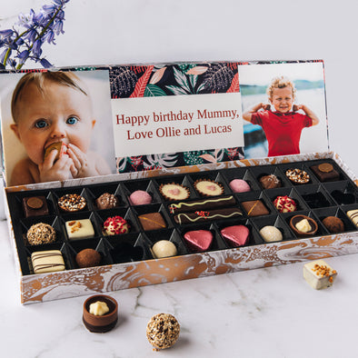 Personalised Chocolate Gift Box | 30 Box | Vibrant Floral