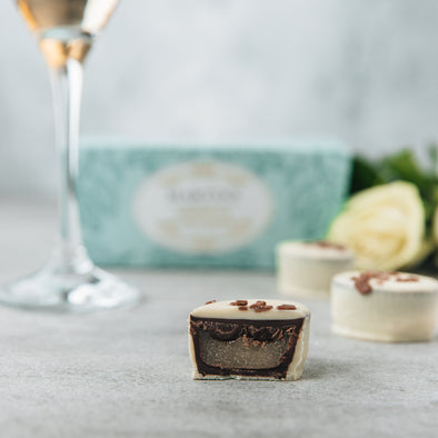 Chocolate Ballotin | Marzipan Marc de Champagne