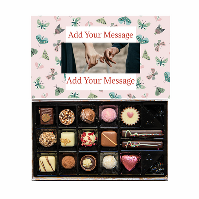 Personalised Chocolate Gift Box | 16 Box | Butterflies - Martins Chocolatier