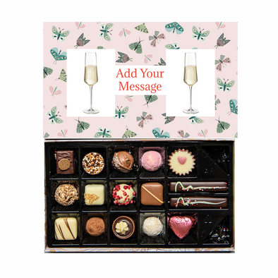 Personalised Chocolate Gift Box | 16 Box | Butterflies - Martins Chocolatier