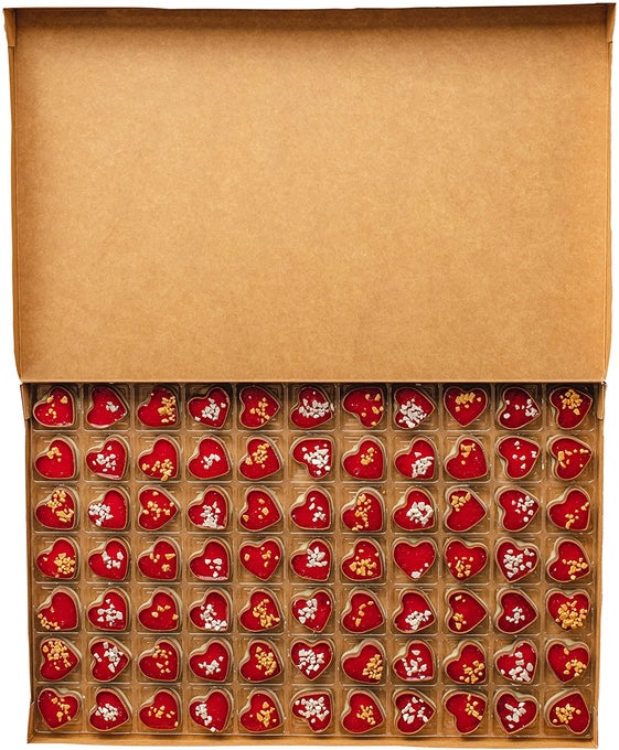 Jelly Hearts Raspberry Chocolates - 77 Box - Martins Chocolatier
