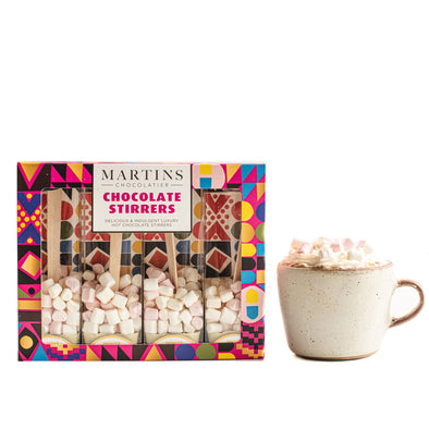 Hot Chocolate Stirrers | White Chocolate - Martins Chocolatier