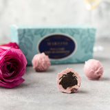 Chocolate Ballotin | Pink and Dark Marc de Champagne Truffles