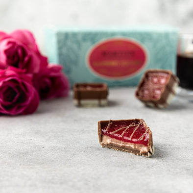Chocolate Ballotin | Raspberry Squares