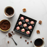 Chocolate Taster Pack | White Chocolate filled with Raspberry White Chocolate Ganache - Martins Chocolatier