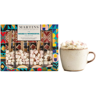 Hot Chocolate Stirrers Weird & Wonderful Collection - Martins Chocolatier