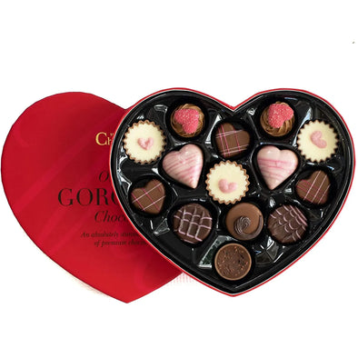 Heart Shaped Chocolate Gift Box | Red - Martins Chocolatier
