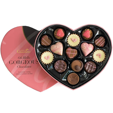 Heart Shaped Chocolate Gift Box | Pink - Martins Chocolatier