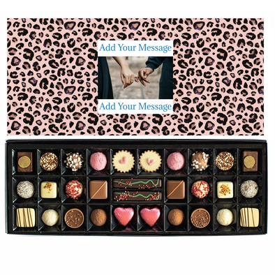 Personalised Chocolate Gift Box | 30 Box | Leopard - Martins Chocolatier