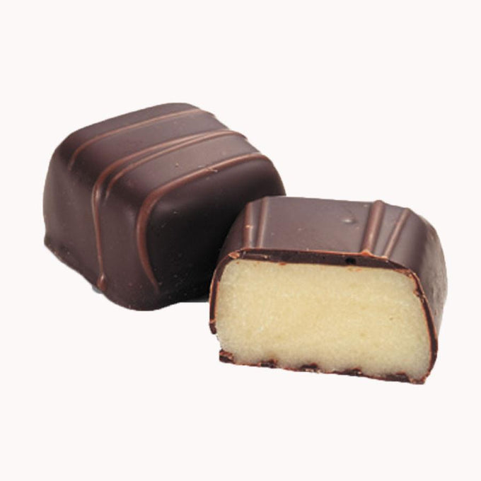 1kg box of 'Helene' Almond Royal Marzipan Enrobed In Dark Chocolate - Martins Chocolatier