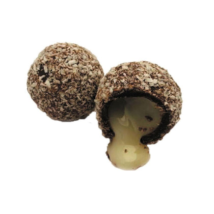 1kg box of 'Lola' Runny Centered Coconut Fondant Truffles Rolled In Desiccated Coconut Shavings - Martins Chocolatier