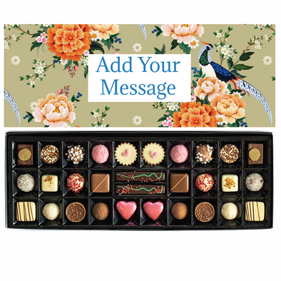 Personalised Chocolate Gift Box | 30 Box | Peacocks - Martins Chocolatier