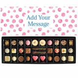 Personalised Chocolate Gift Box | 30 Box | Pink Dots - Martins Chocolatier