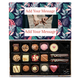 Personalised Chocolate Gift Box | 16 Box | Vibrant Floral - Martins Chocolatier